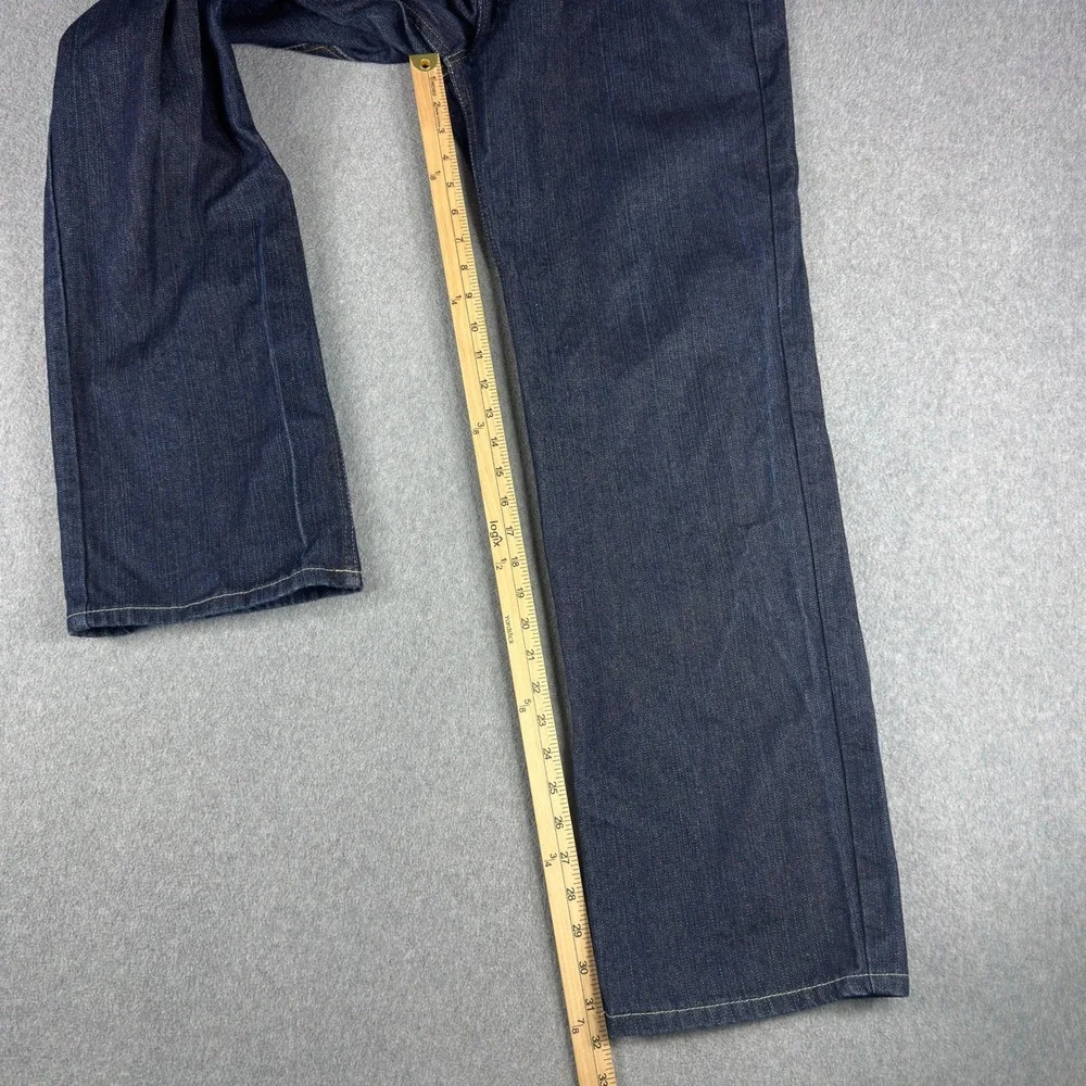Vintage Y2K Phat Farm Embroidered Baggy Skater Leg Jeans Flap 36x32